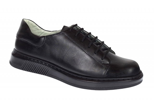 Pantofi barbati casual din piele naturala Negru Cairo 5 R5N